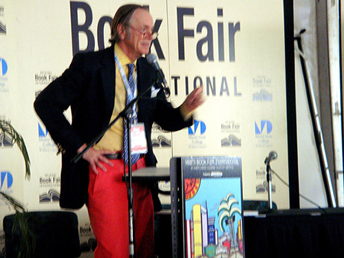 At the Fair, I did a reading and discussion of my books and the world of poetry to about 200 school kids.